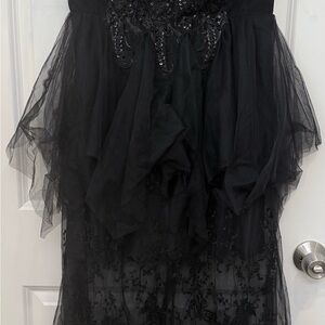 Elegant Black Lace Dress